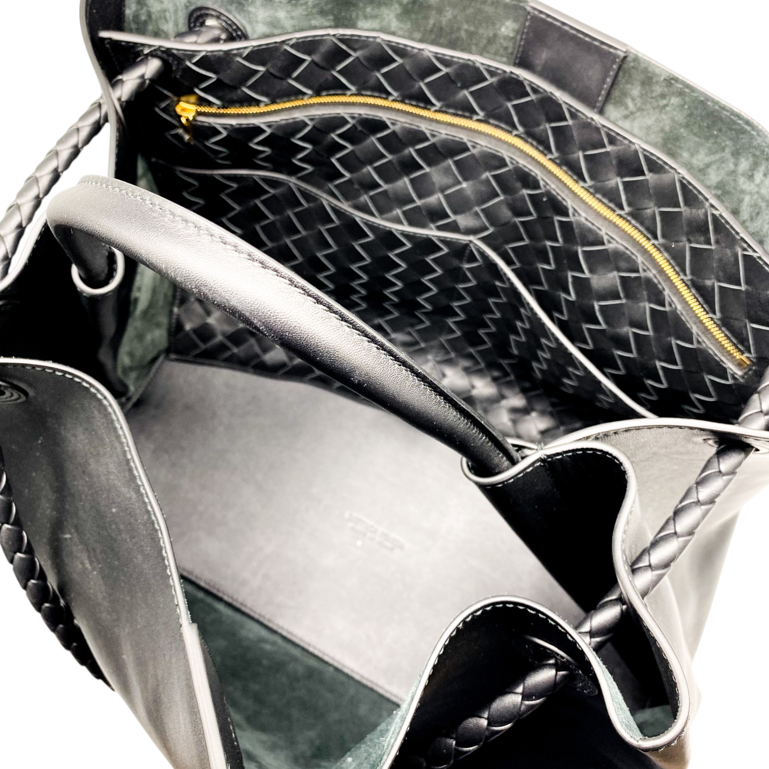 Bottega Veneta Black Andiamo Large Tote