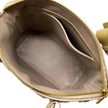 Louis Vuitton Khaki Lockit Patent Bouclette Bag