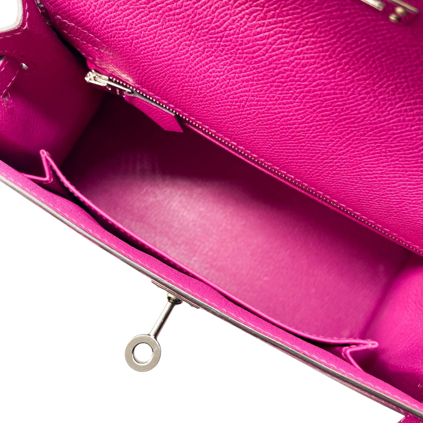 Hermes Kelly 25 Rose Poupre Epsom Palladium Hardware