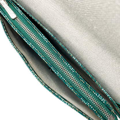 Goyard Green Goyardine Canvas Plumet Pouch