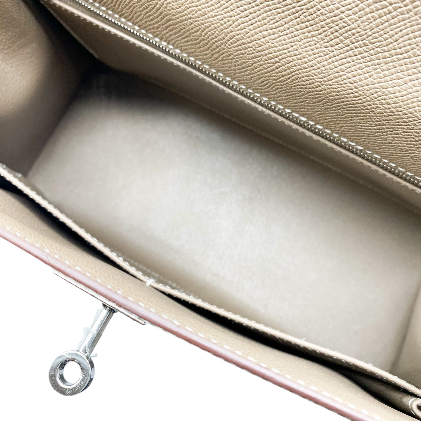 Hermes Kelly 28 Etoupe Epsom Palladium Hardware