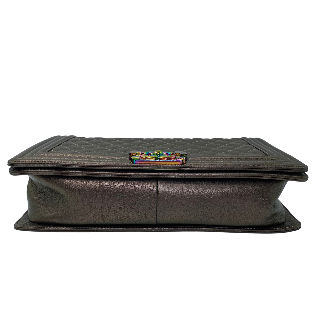Chanel Bronze Iridescent Old Large Boy Bag