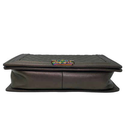 Chanel Bronze Iridescent Old Large Boy Bag