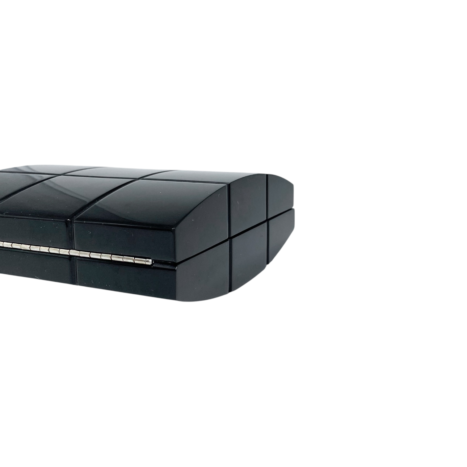 Chanel Black Plexiglass Vintage Mini Square Clutch