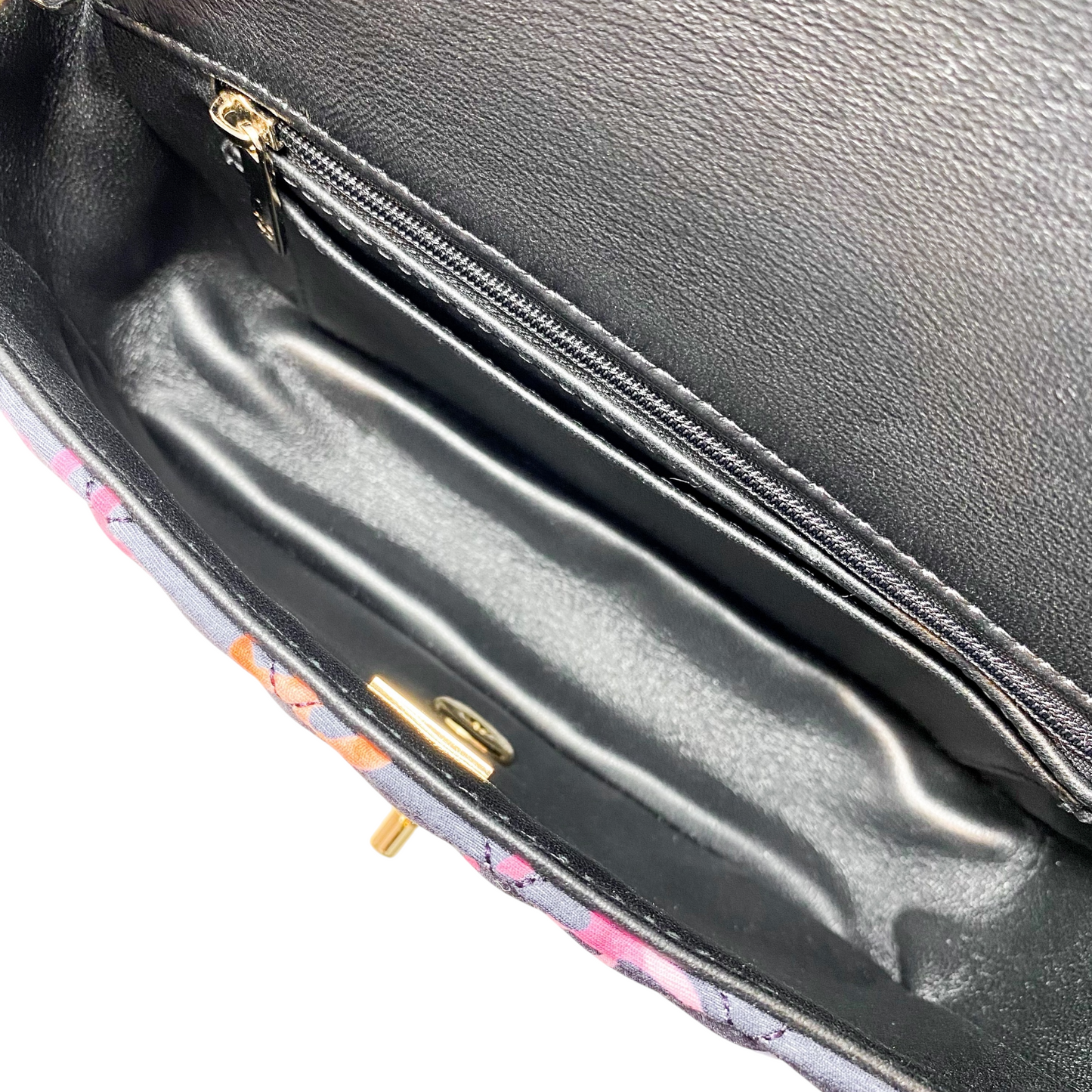 Chanel Navy Logo CC Mini Rectangle