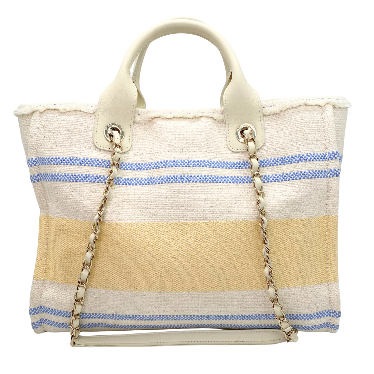 Chanel Beige Deauville Medium Tote w/ Pouch Cruise 2025 Collection