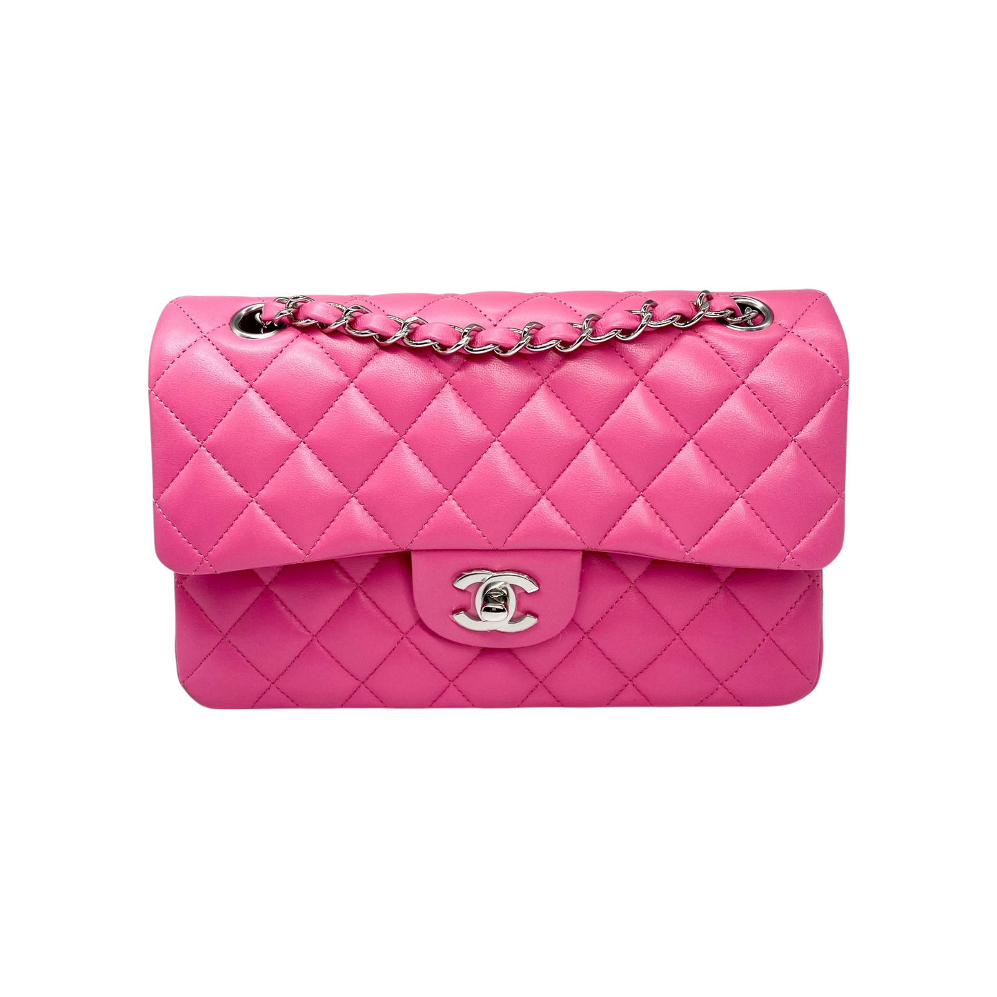 Chanel Pink Small Classic Flap Bag - Online Only