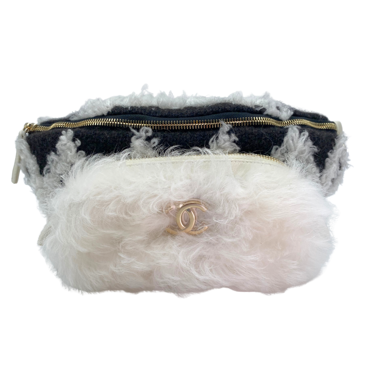 Chanel Coco Neige Shearling Waist Bag