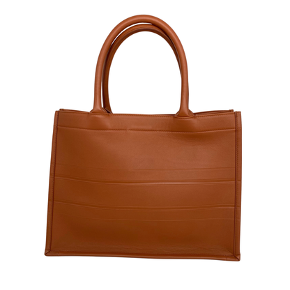 Dior Booktote Medium Brown Leather