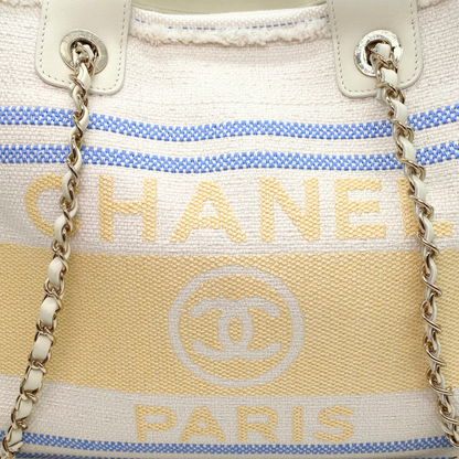 Chanel Beige Deauville Medium Tote w/ Pouch Cruise 2025 Collection