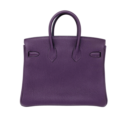 Hermes Birkin 25 Raisin Togo Palladium Hardware