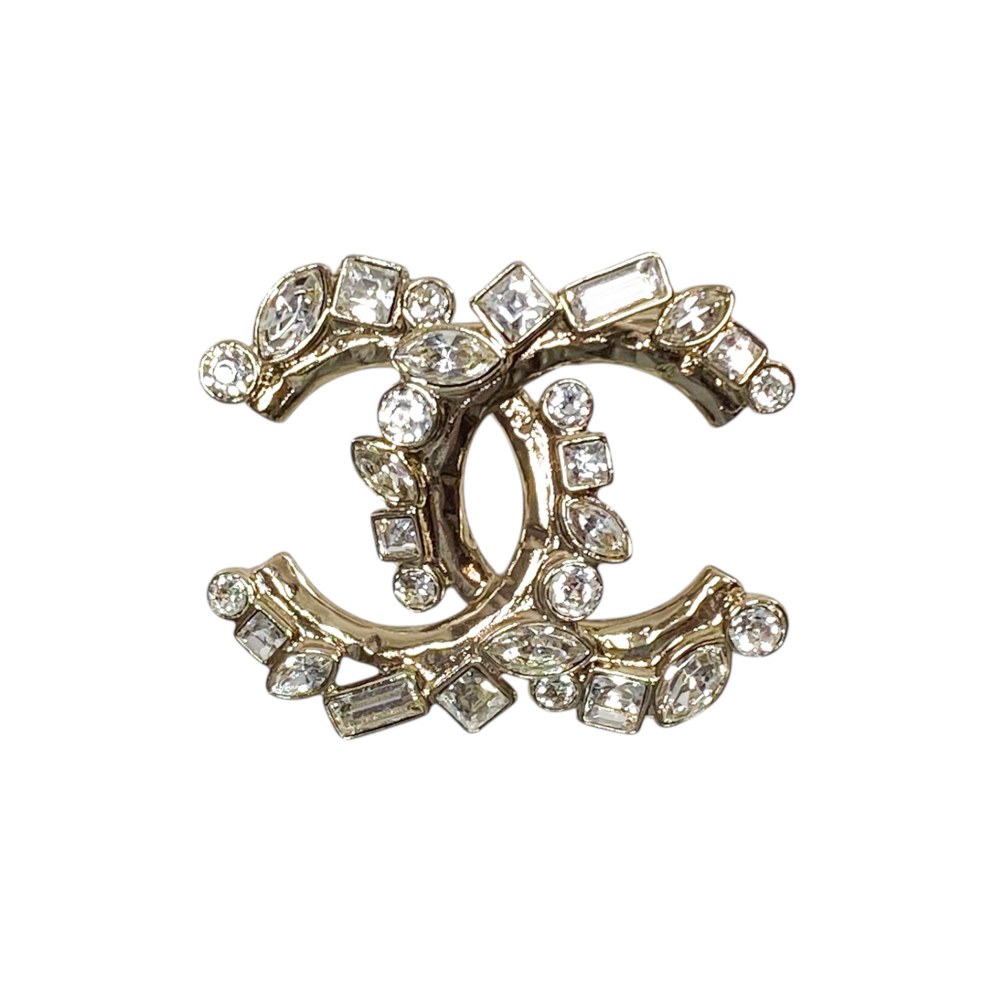 Chanel CC Crystal Brooch
