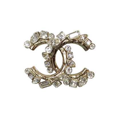 Chanel CC Crystal Brooch