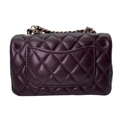 Chanel Dark Brown Nano Classic Double Flap Bag Charm