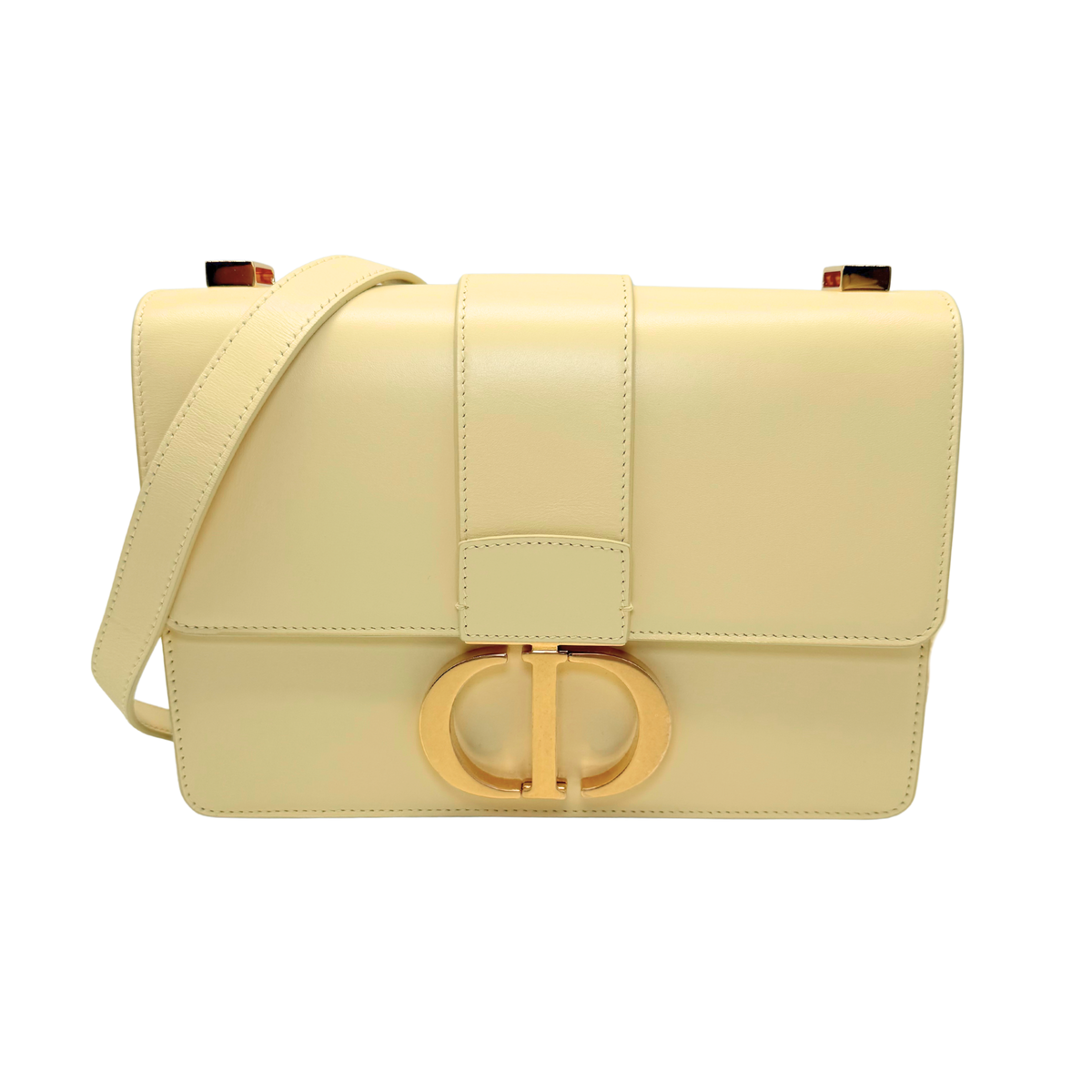 Dior 30 Montaigne Yellow Flap bag