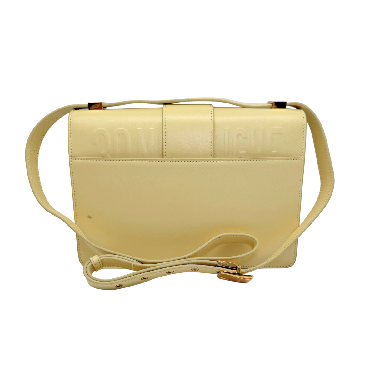 Dior 30 Montaigne Yellow Flap bag