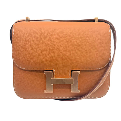 Hermès Constance 18 Gold Epsom Rose Gold Hardware