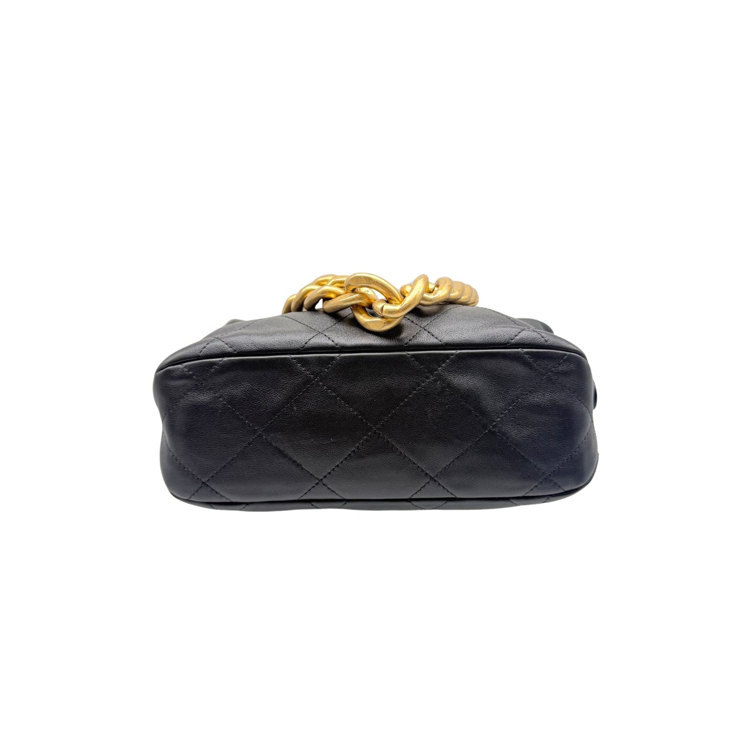 Chanel Daily Hobo Bag in Black with Gold Chain Strap