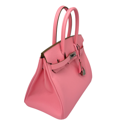 Hermes Birkin 30 Rose Confetti Epsom Palladium Hardware