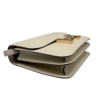 Hermès Constance 18 Craie Epsom Permabrass Hardware