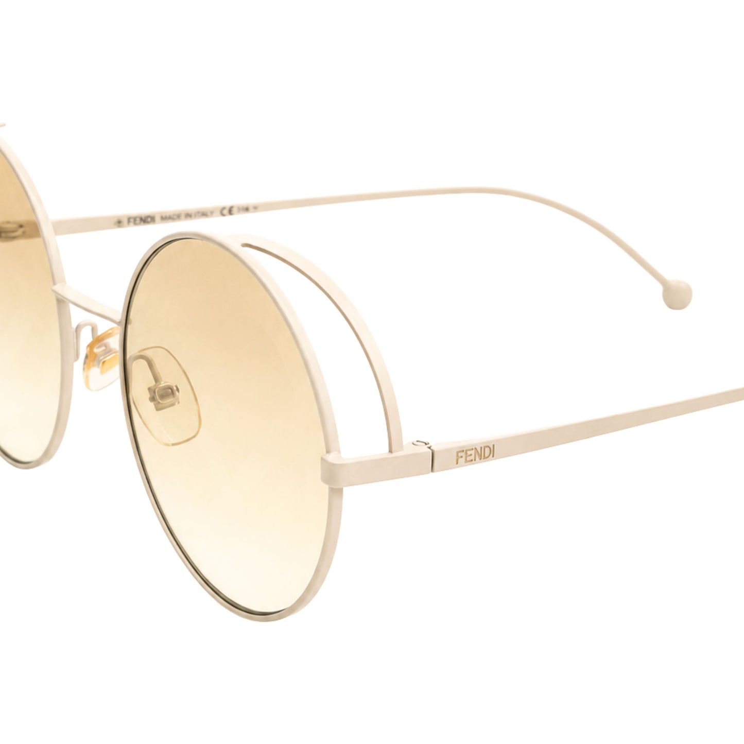 Fendi Round White Sunglasses