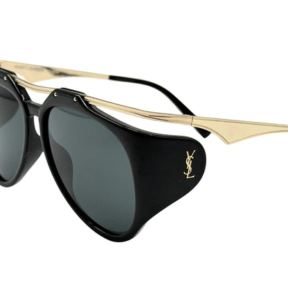 Saint Laurent Black Oversized Sunglasses