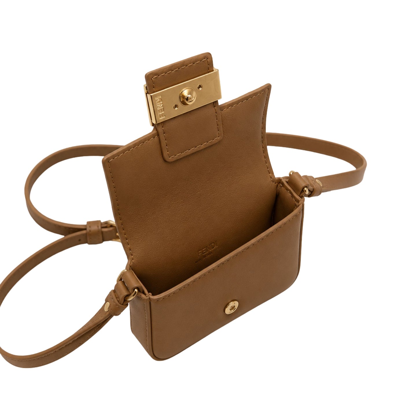 Fendi Nano Baguette Charm With Strap Crossbody Bag