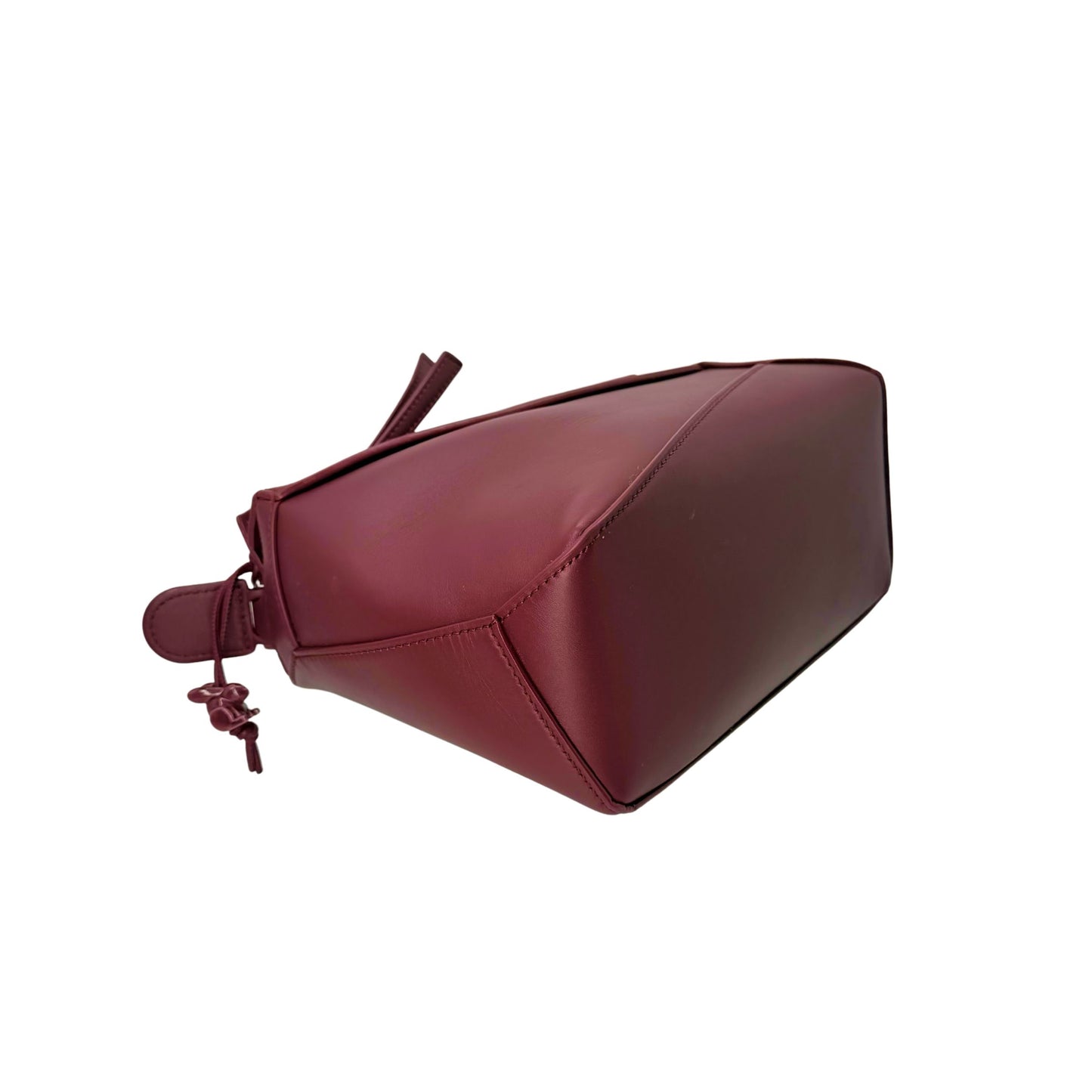 Loewe Dark Burgundy Small Puzzle Edge with Added Charm