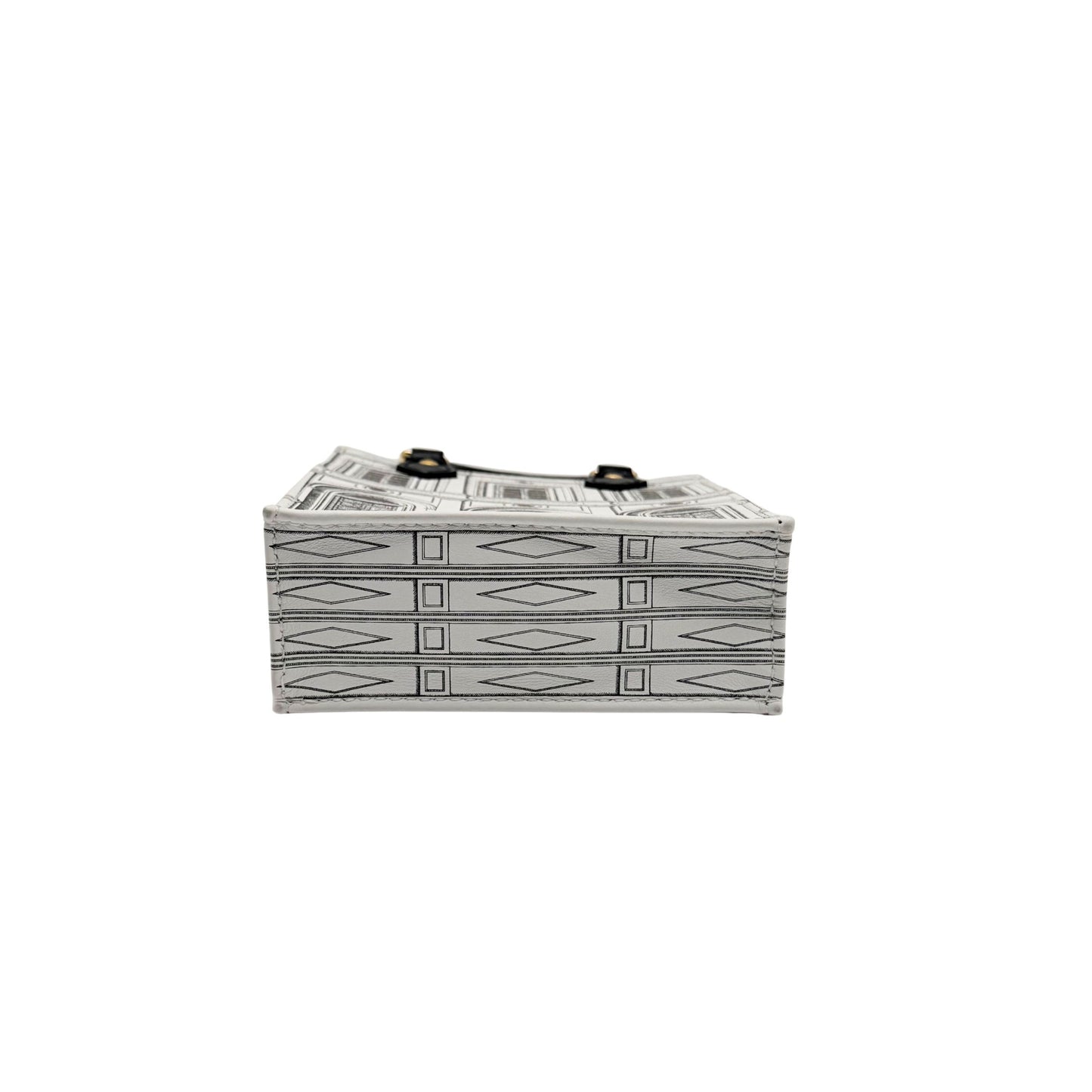 Louis Vuitton Black and White Monogram Petit Sac Plat with Strap