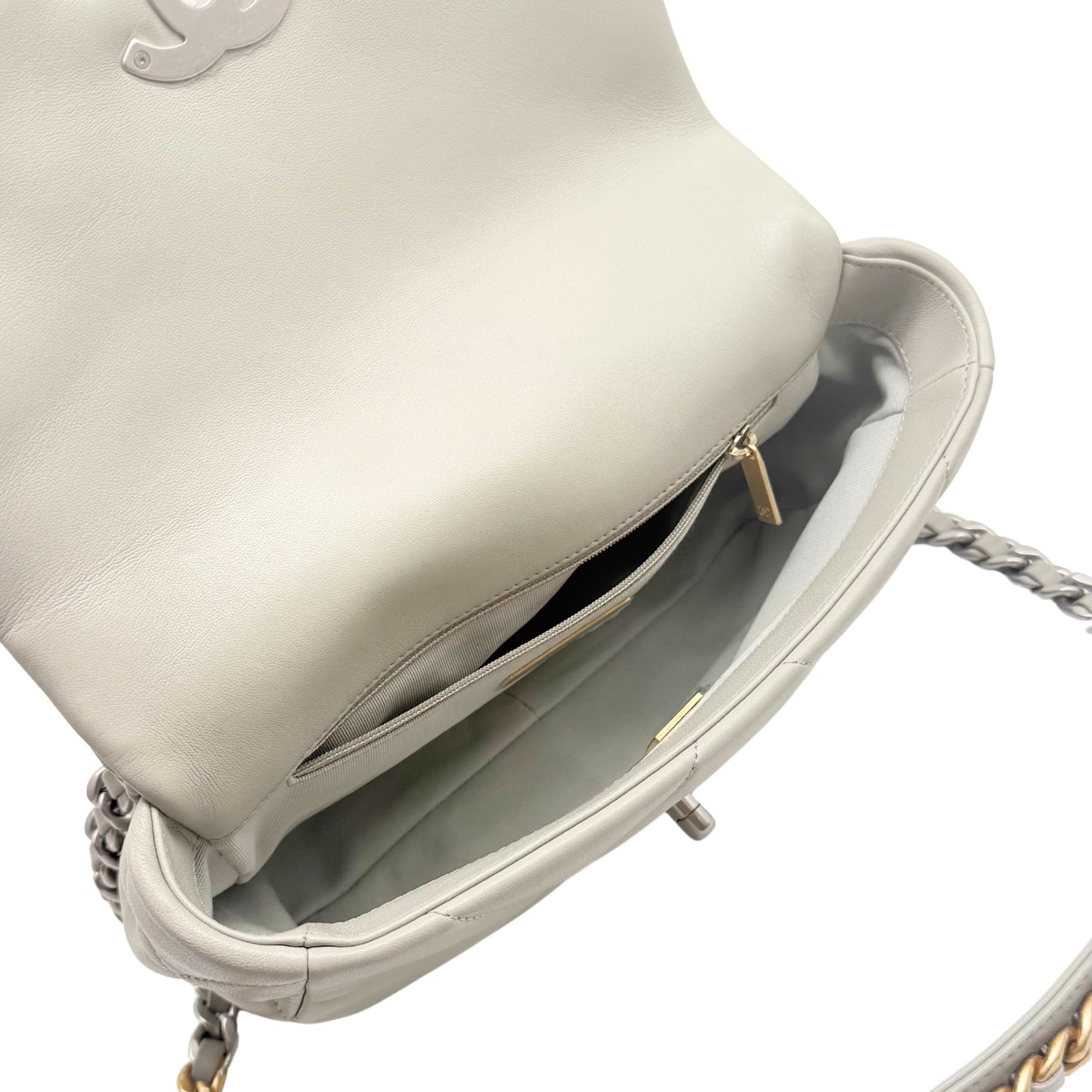 Chanel 19 Flap Bag in Medium Grey