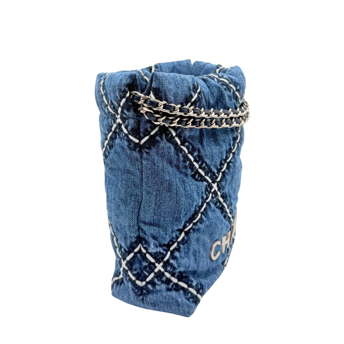 Chanel 22 Mini Denim Crossbody Bag