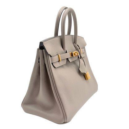 Hermes Birkin 25 Gris Asphalte Novillo Leather