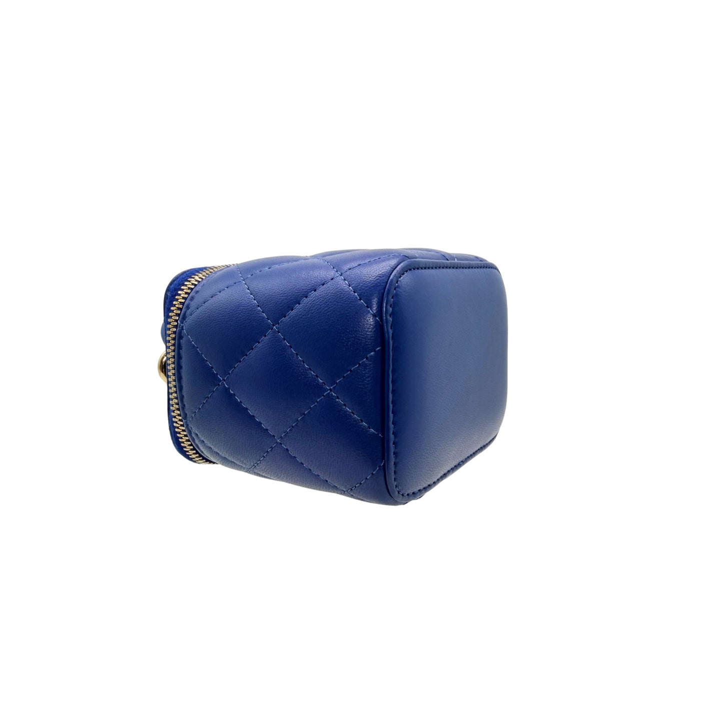 Chanel Royal Blue Vanity Top Handle Mini