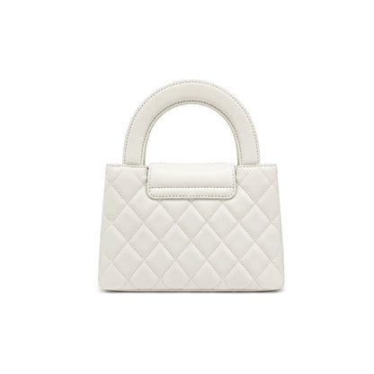 Chanel Kelly Mini Top Handle in White