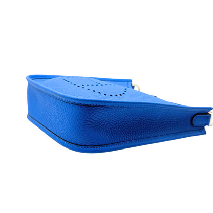 Hermes Evelyn TPM Blue hydra Clemence Crossbody