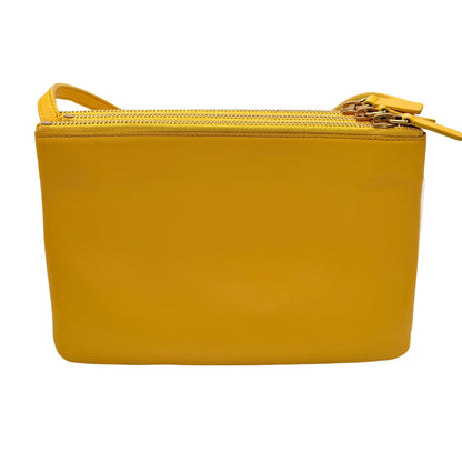 Celine Yellow Trio Lambskin Crossbody