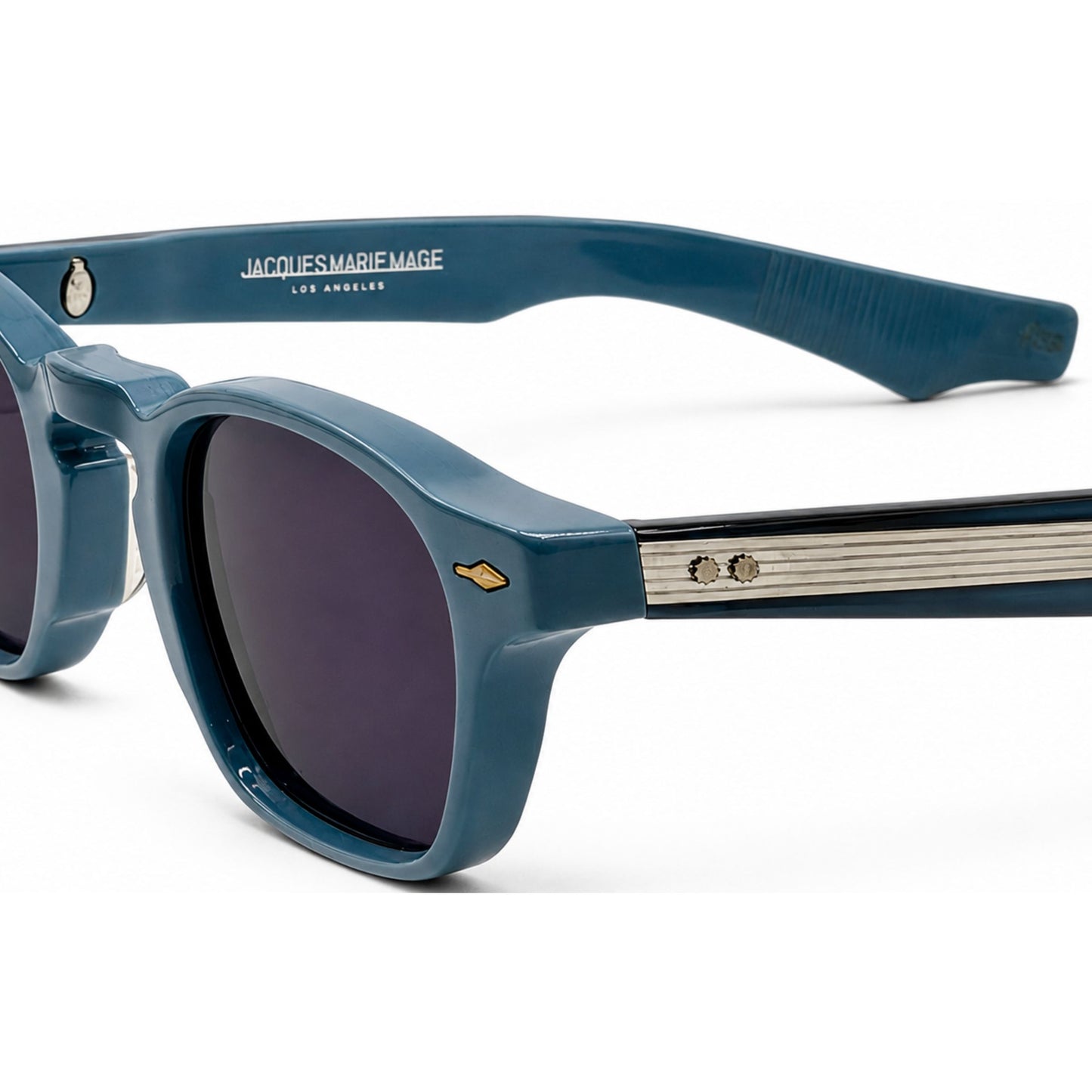 Jacques Marie Mage Light Blue Small Square Sunglasses