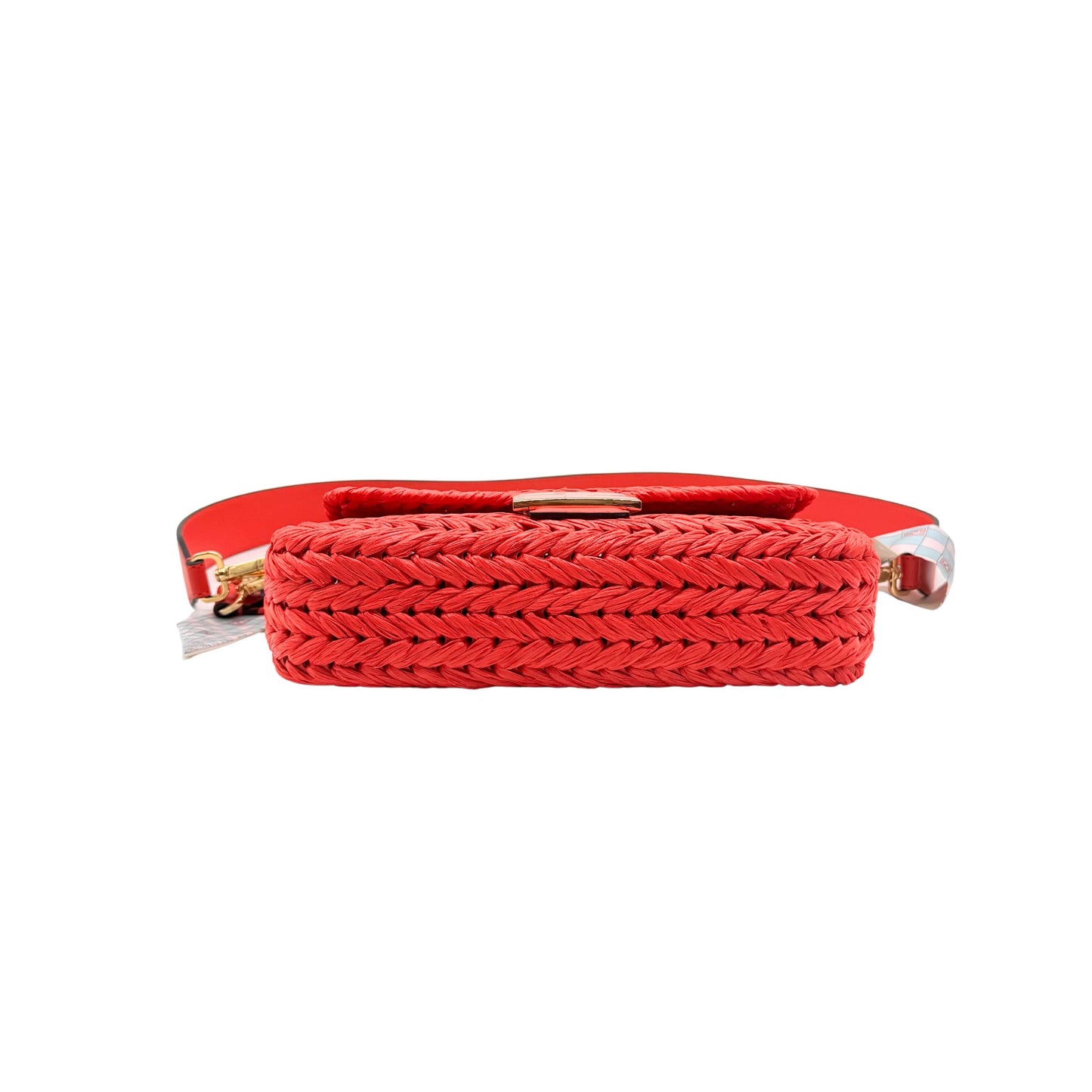 Fendi Baguette Lava Grace FF Woven Handbag