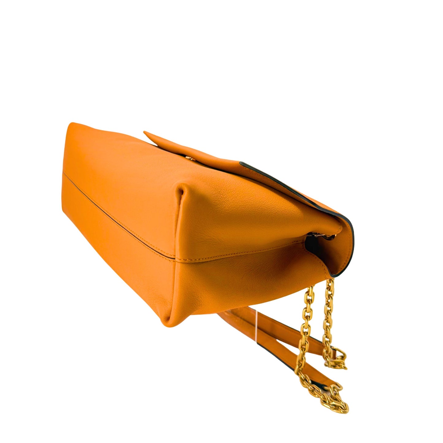Prada Gognac Doux Medium Chain Flap Bag