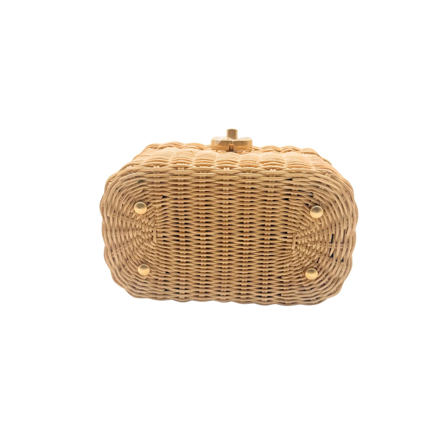 Chanel Braided Rattan Vanity Case