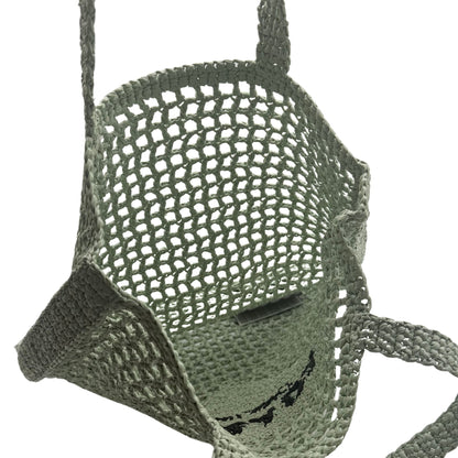 Prada Raffia Mint Green Tote