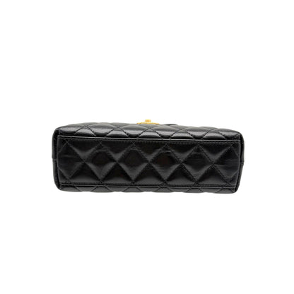 Chanel Kelly Nano Shopper in Black with Gold Hardware