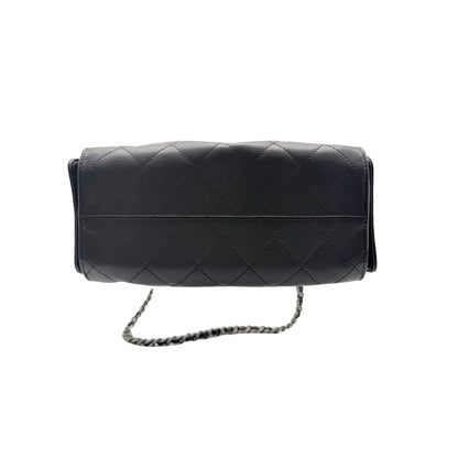 Chanel 25 Mini Black Caviar with Ruthenium Hardware
