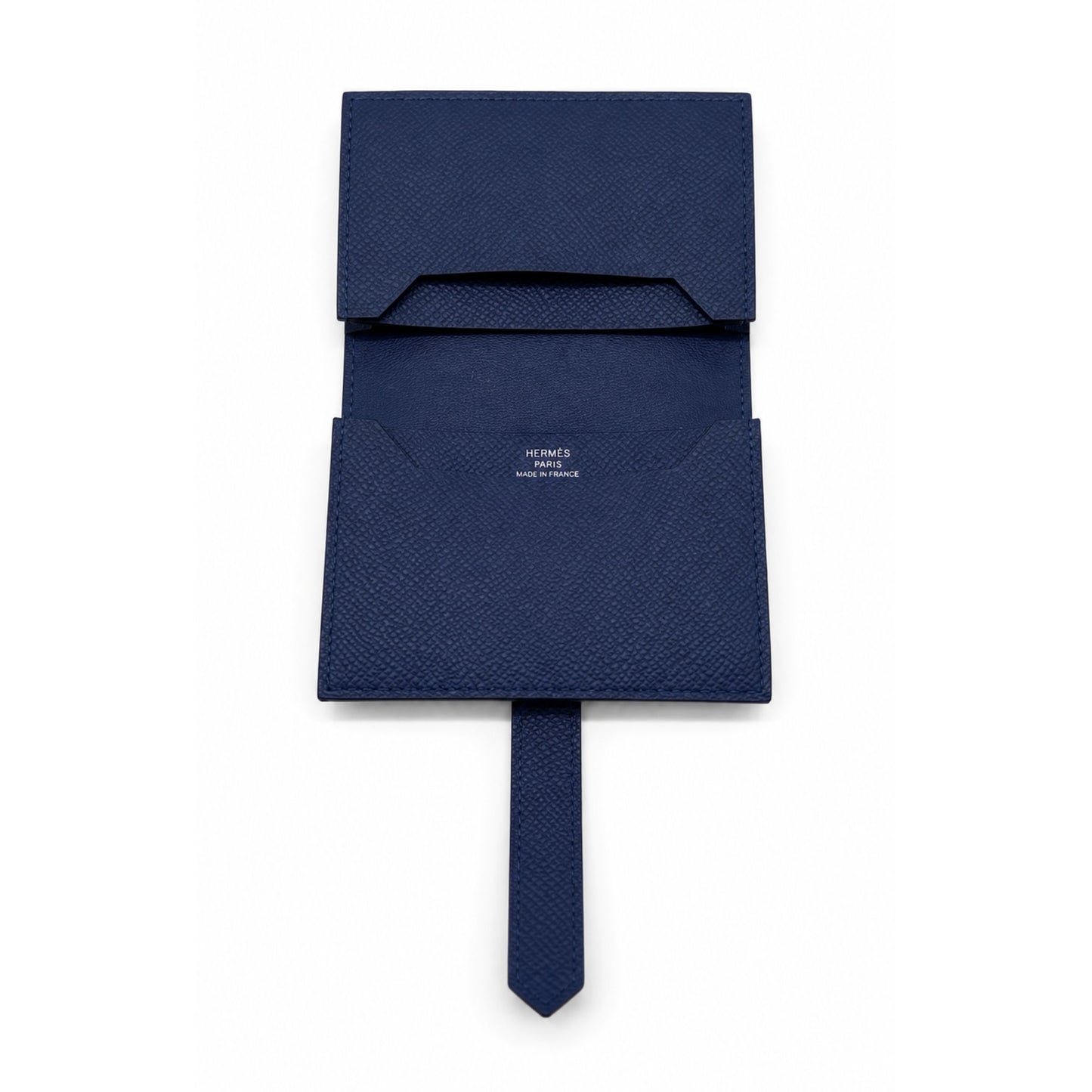 Hermes Blue Encre Bearn Card Holder
