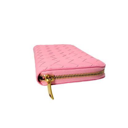 Bottega Veneta Pink Long Wallet