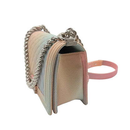 Chanel Rainbow Boy Medium Coco Cuba SHW Flap