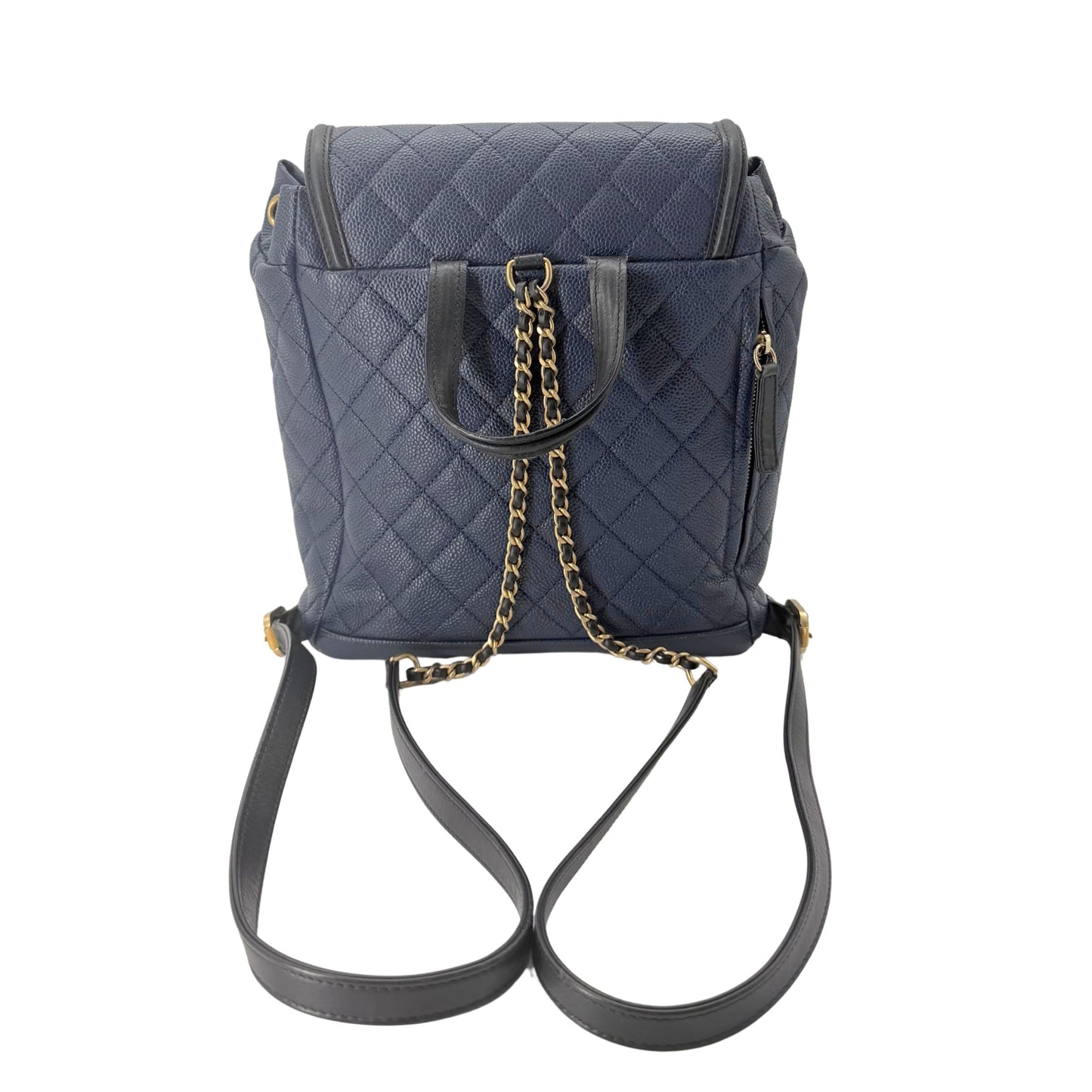 Chanel Small Blue Filigree Backpack
