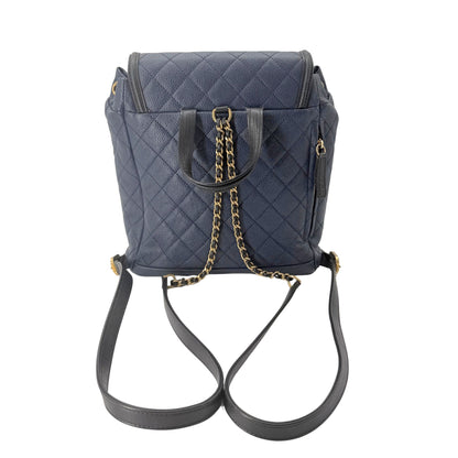 Chanel Small Blue Filigree Backpack