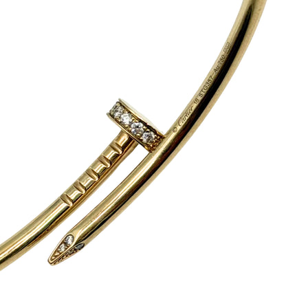 Cartier Juste un Clou Bracelet Gold with Diamonds, Small Model
