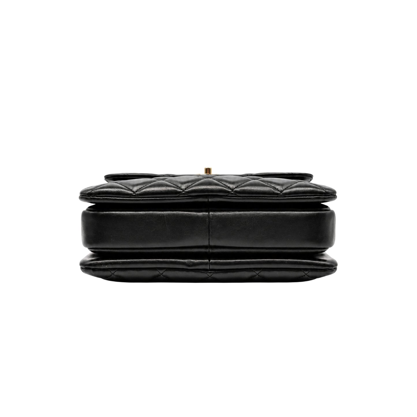 Chanel Trendy Black Top Handle Flap Bag